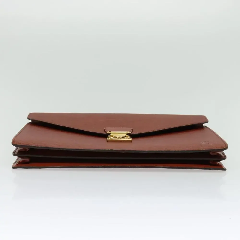 LOUIS VUITTON Epi Serviette Conseiller Briefcase Brown M54423